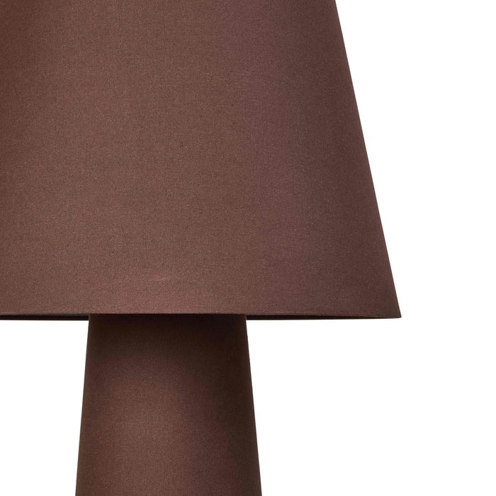 Amalfi Carrington Linen Floor Lamp Brown