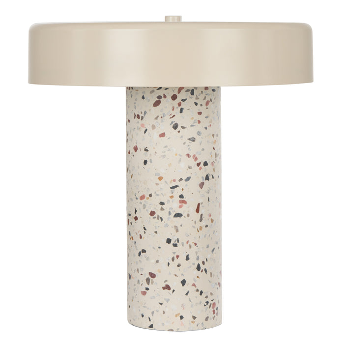 Amalfi Dario Terrazzo Table Lamp Multi-Coloured & White