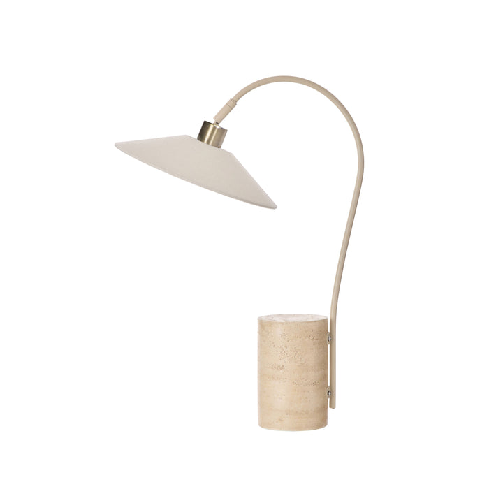 Amalfi Serra Table Lamp Natural & Antique Brass
