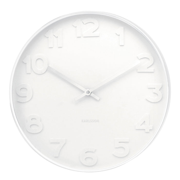 Karlsson Mr White Wall Clock White 38x38x6cm