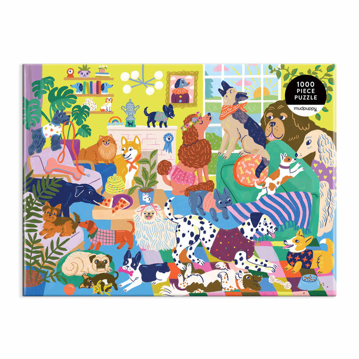 Mudpuppy Good Dog Club Family Puzzle - 1000pc Multi-Coloured