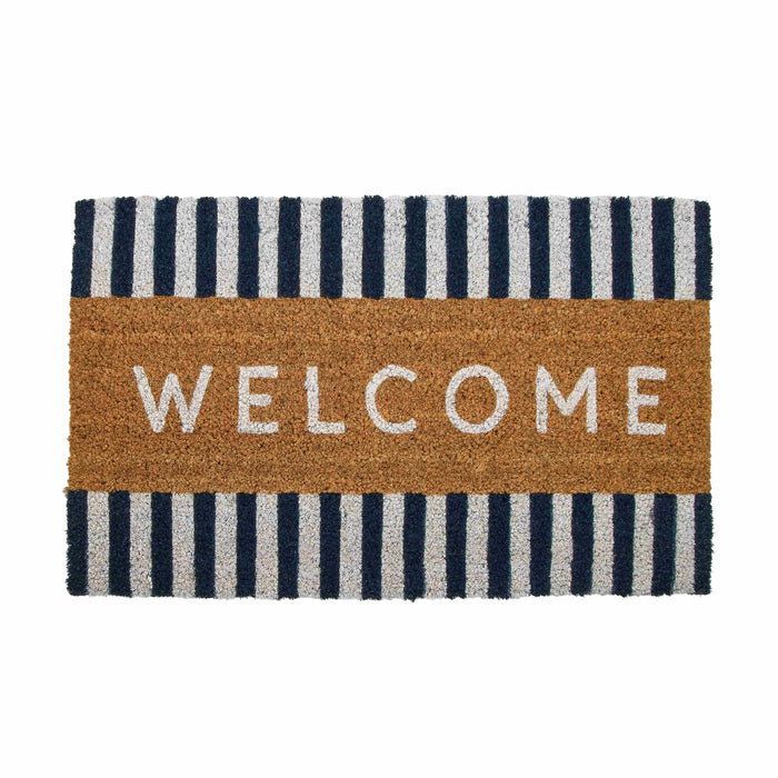 Rogue Coir Door Welcome Mat - Navy