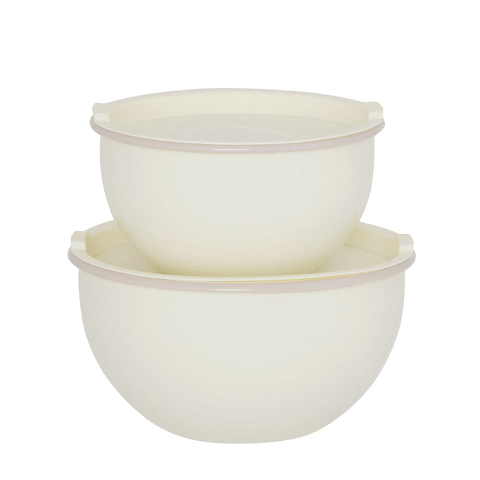 Davis & Waddell Daylesford Enamel Mixing Bowls With Lid 2pcs Set