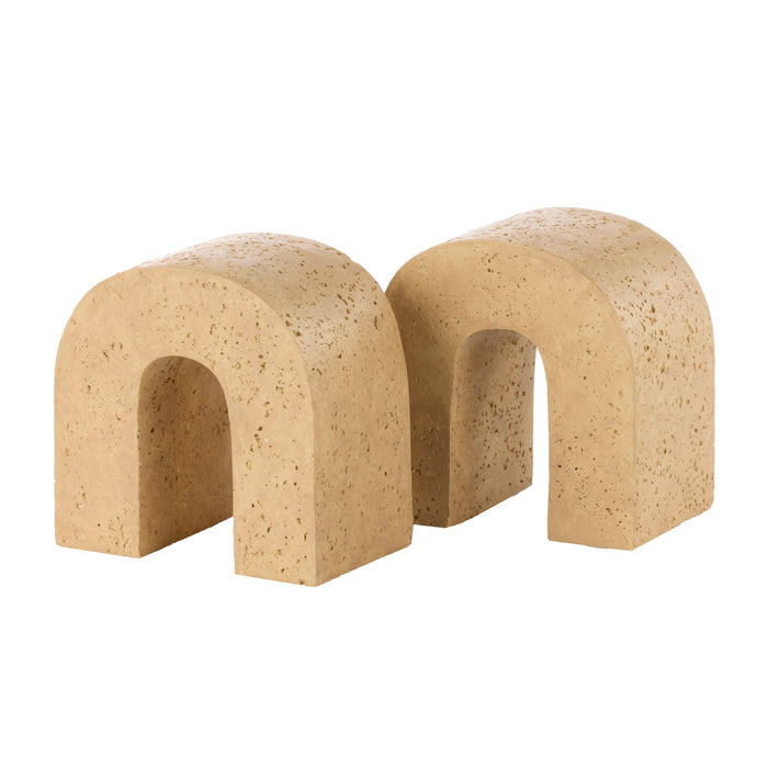 Amalfi Bijou Concrete Bookends 2pcs Set Natural