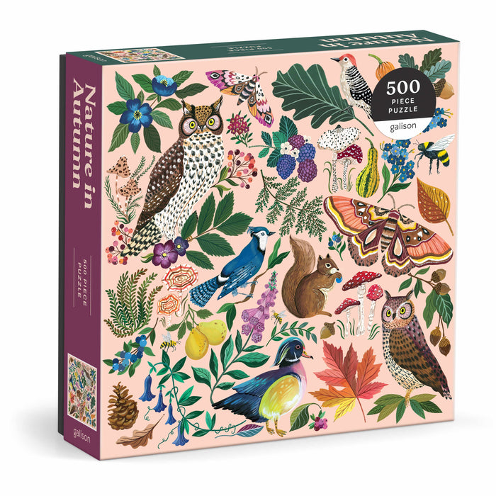 Galison Nature in Autumn Puzzle - 500pc Multi-Coloured