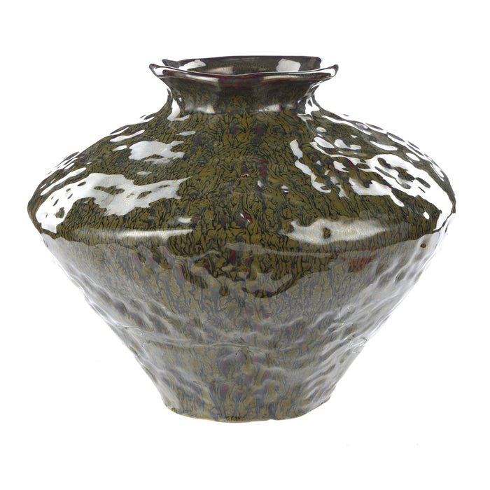 Amalfi Silva Ceramic Vase Medium Green