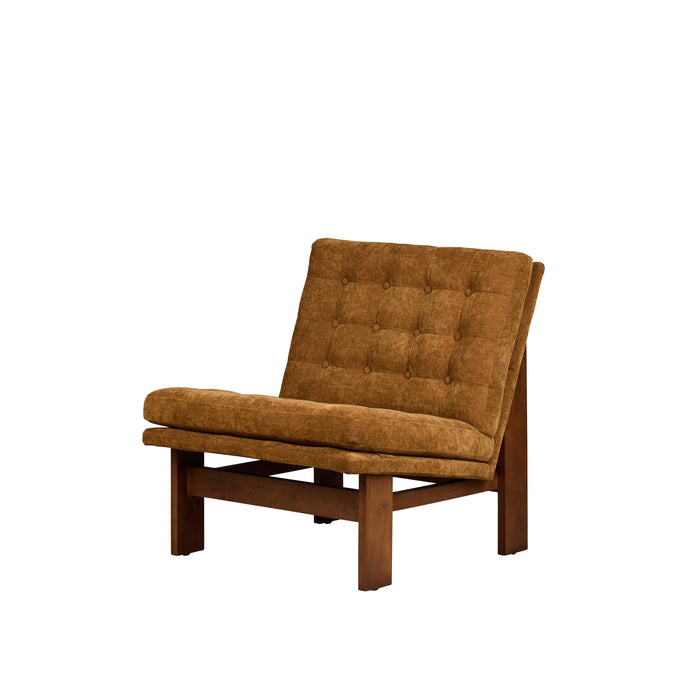 Amalfi Archer Occasional Chair Mustard & Walnut