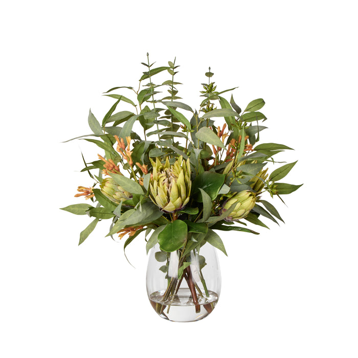 Rogue Protea Kangaroo Paw - Claire Green & Orange