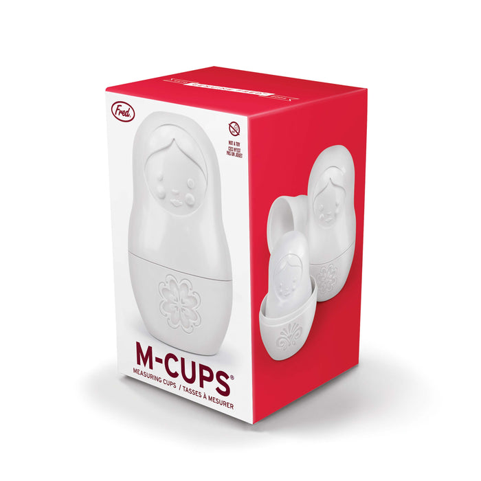 Fred M-Cups - Matryoshka Measuring Cups 6pcs Set White