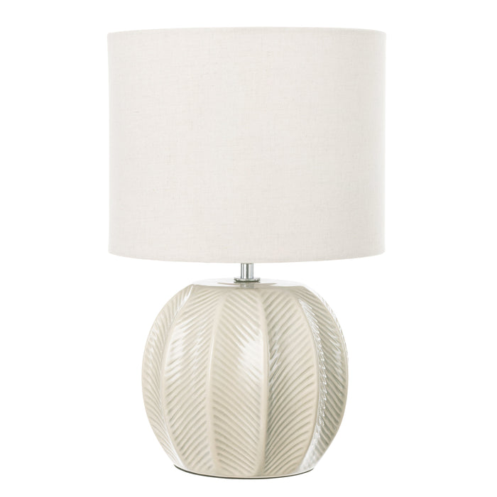 Amalfi Willa Ceramic Table Lamp Taupe & Light Green