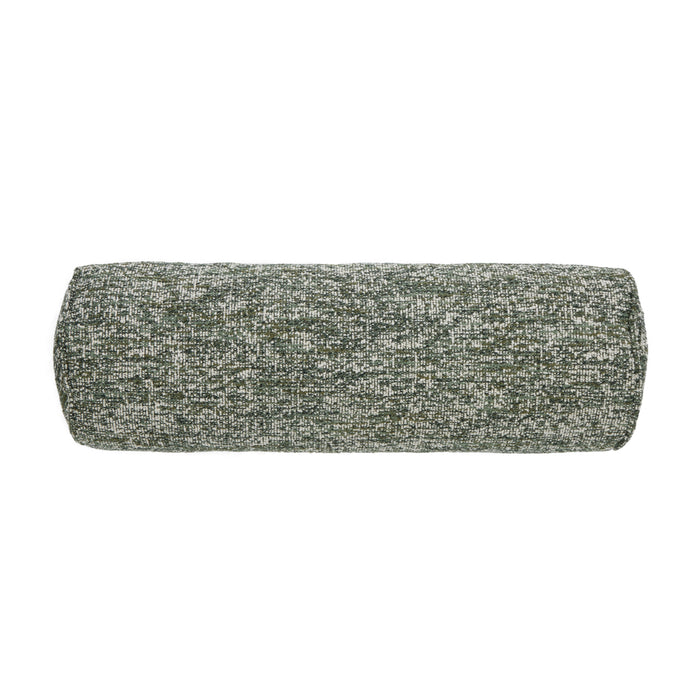Amalfi Koba Boucle Bolster Cushion Dark Green Multi