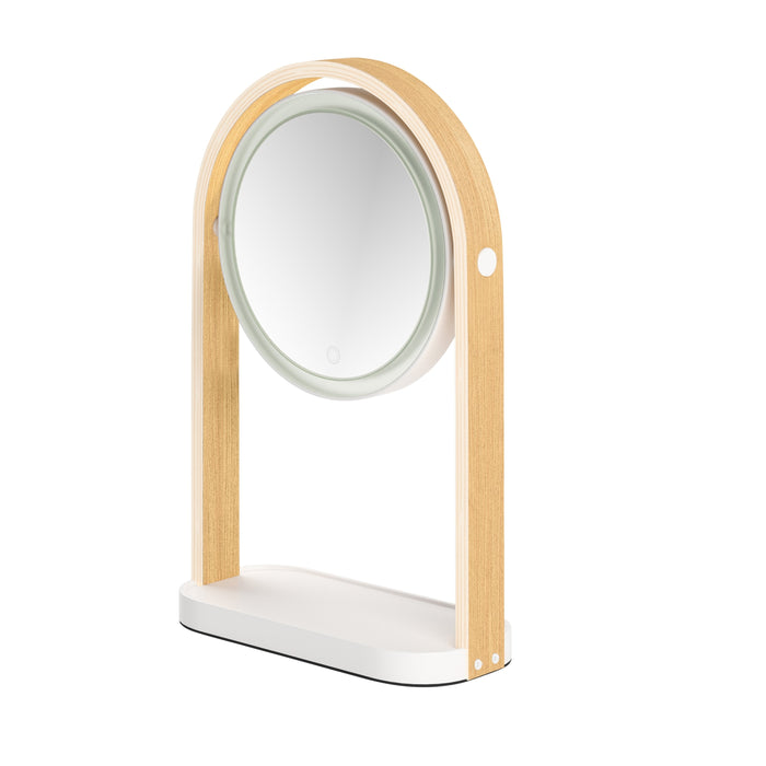 Umbra Bellwood LED Vanity Mirror White & Natural