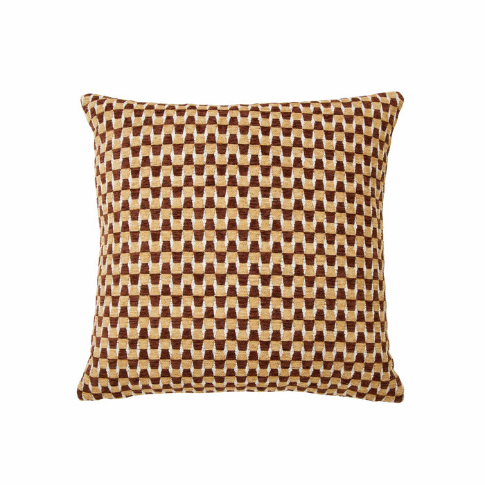 Amalfi Clark Cushion Brown & Mustard