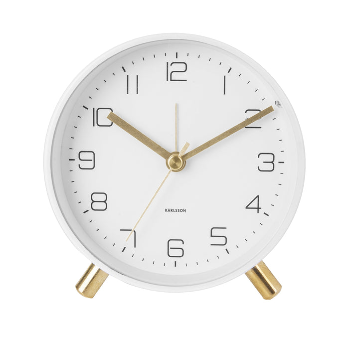 Karlsson Lofty Alarm Clock White