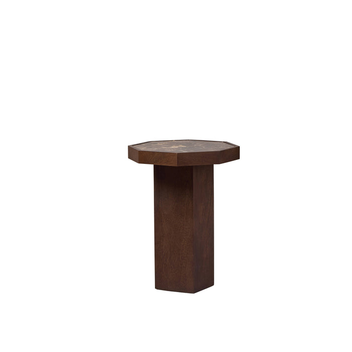 Amalfi Huxley Side Table Chocolate & Brown