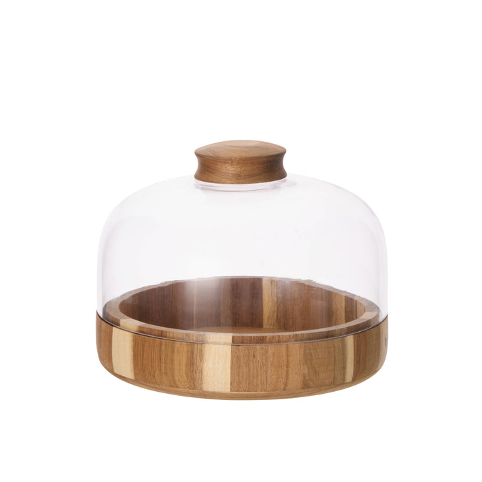 Davis & Waddell Theo Cheese Platter with Cloche Acacia
