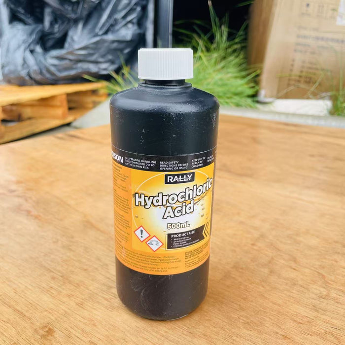 Multi-Purpose Hydrochloric Acid Solution - Masonry, Metal Cleaning & Pool pH Control - Available in Various Sizes