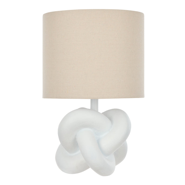 Amalfi Fia Knot Table Lamp Natural & White
