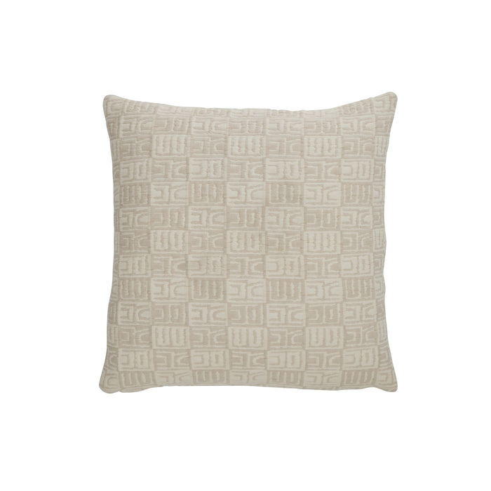 Amalfi Enver Geo Cushion Ivory & Beige