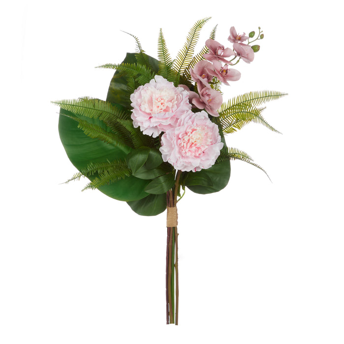 Rogue Peony Orchid Mix Bouquet Pink & Green