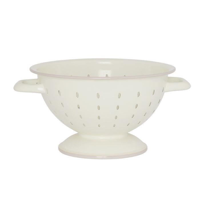 Davis & Waddell Daylesford Enamel Colander Cream