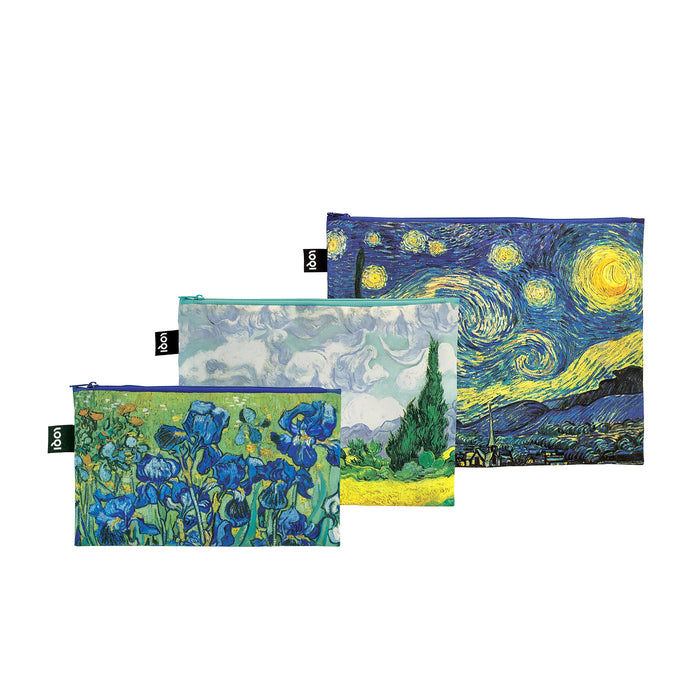 LOQI Van Gogh Gogh Zip Pockets 3pcs Set Multi-Coloured