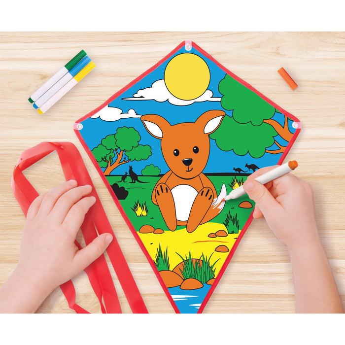The Australian Collection Aussie Animals Colour Your Own Kite