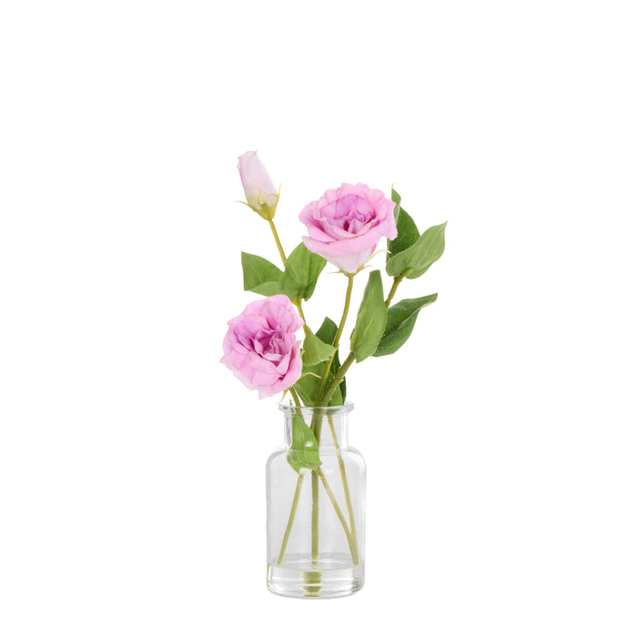 Rogue Lisanthus - Specimen Glass Vase Light Purple