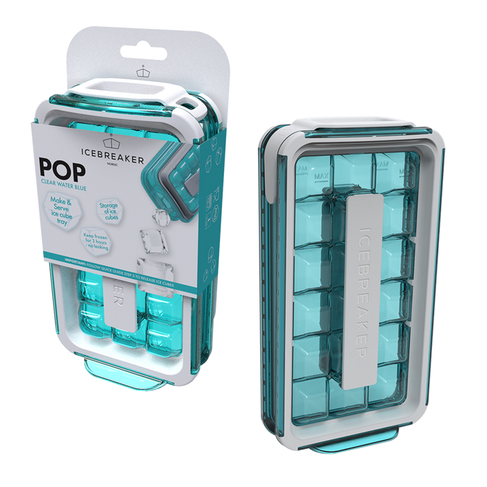 ICEBREAKER POP ICE MAKER 2.0 CLEAR WATER BLUE