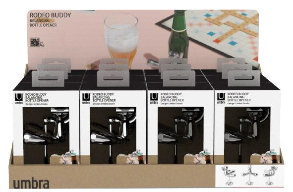Umbra Rodeo Buddy Bottle Opener Chrome 6pcs & Titanium 6pcs