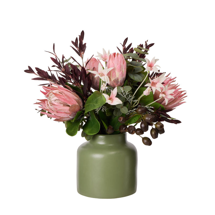 Rogue Protea Native Mix - Oakley Vase Pink & Purple