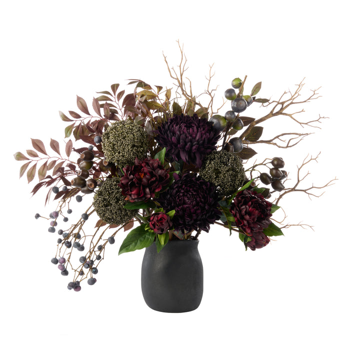 Rogue Chrysanthemum Fig Garden Mix Small Maliah Pot Purple