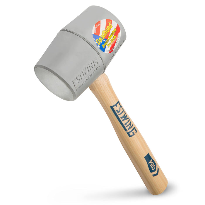 Estwing DH-12N 12 oz. No-Mar Deadhead Rubber Mallet, Wood Handle, Grey