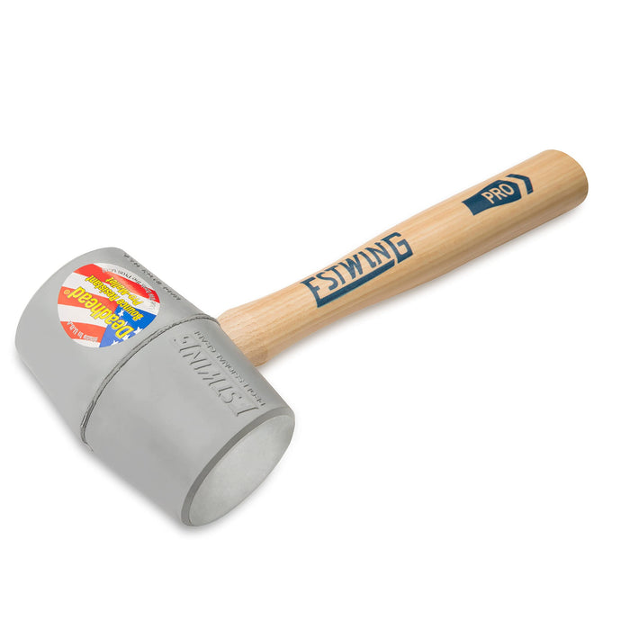 Estwing DH-12N 12 oz. No-Mar Deadhead Rubber Mallet, Wood Handle, Grey