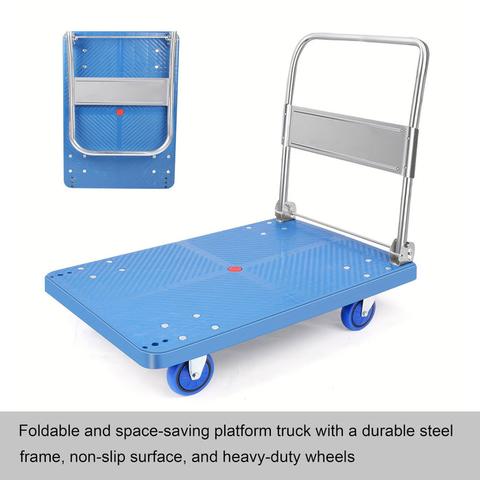 Socrates Building Supplies Platform Trolleys 45x65cm Flatbed castor wheels 300-350kg