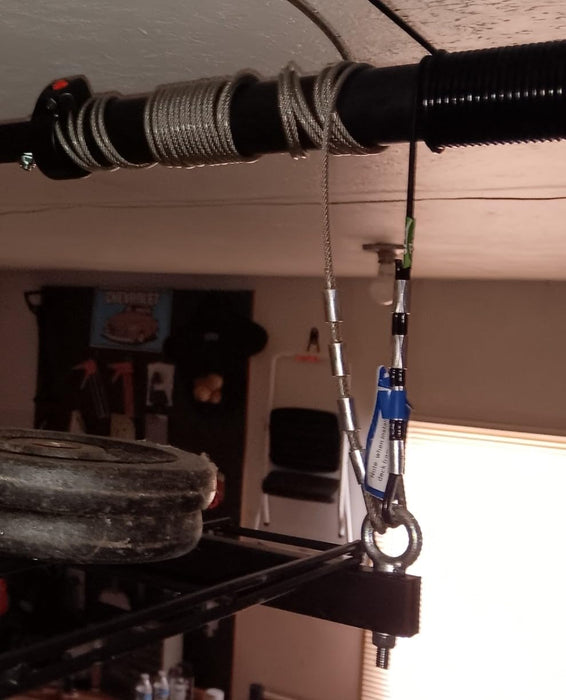 FLEXIMOUNTS GL1 Overhead Garage Lifting Storage Rack, 4x4 Ft Adjustable Garage Ceiling Organization System, Heavy-Duty Metal Garage Storage Racks, 300lbs Weight, Black