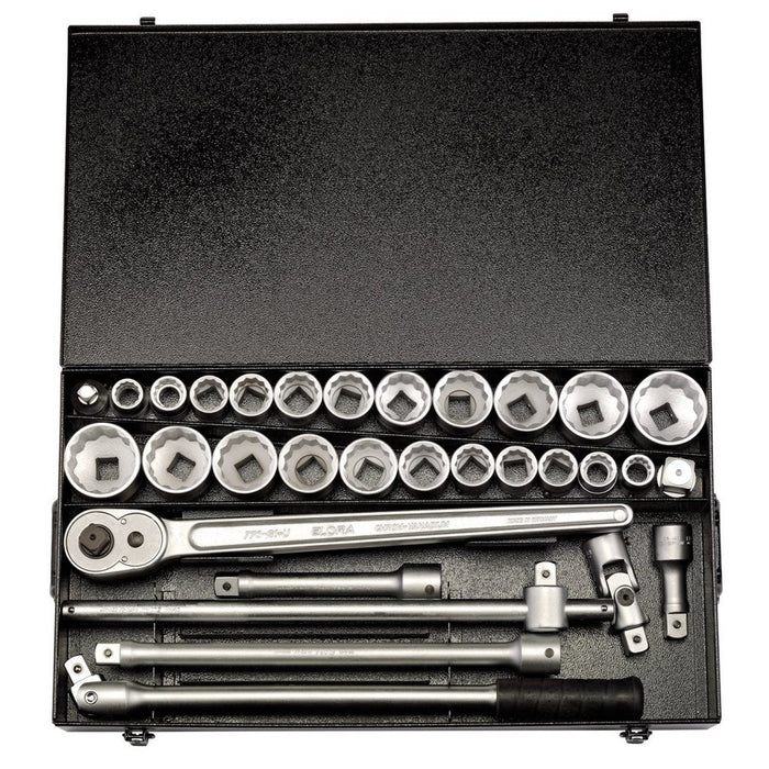 Draper Metric and Imperial Socket Set, 3/4" Sq. Dr. (31 Piece)