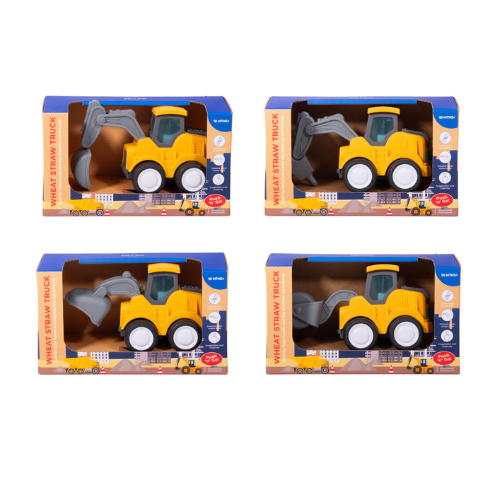Discovery Zone Wheat Straw Truck Medium - Construction 4 Assorted