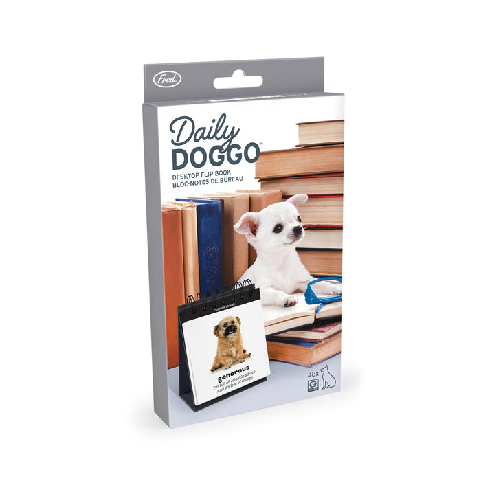 Fred Daily Doggo Desktop Flip Book Multi-Coloured