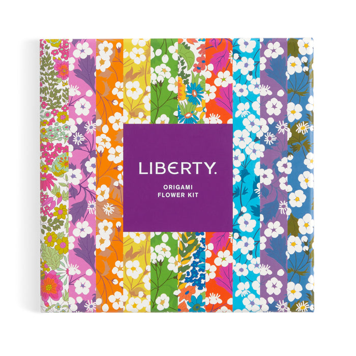 Galison Liberty Classic Floral Origami Flower Kit Multi-Coloured Box