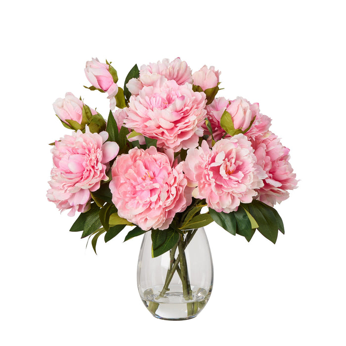 Rogue Peony Mix - Claire Vase Light Pink