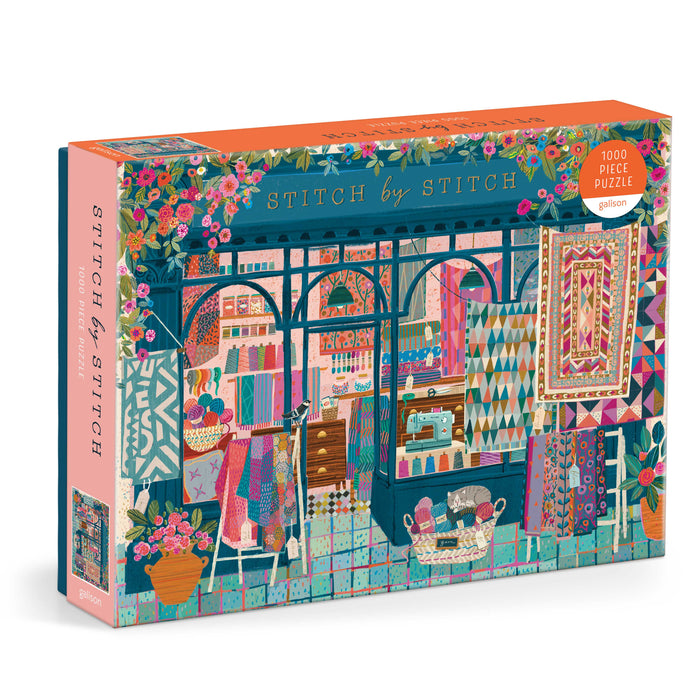 Galison Victoria Ball Stitch by Stitch Puzzle - 1000pc Multi-Coloured