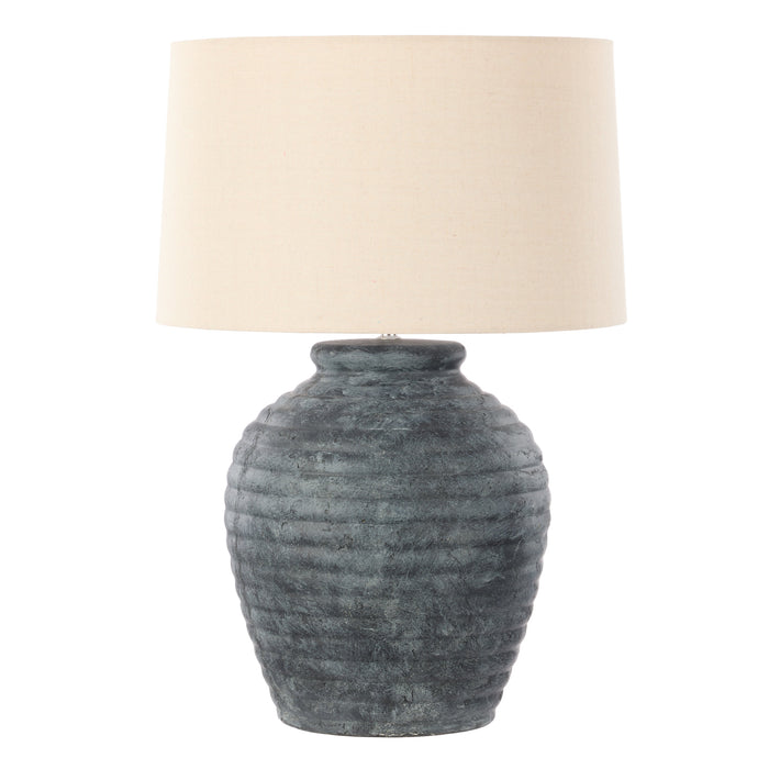 Amalfi Hanford Table Lamp Charcoal & Taupe
