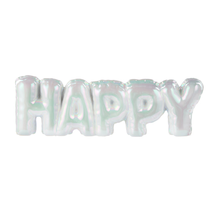 Emporium Happy Balloon Sculpture Pearlescent