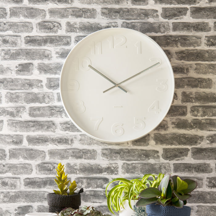 Karlsson Mr White Wall Clock White 38x38x6cm