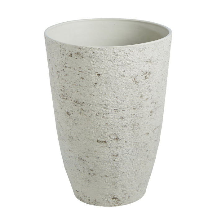 Rogue Rustic Stone Look Tall Planter Pot Rustic Cream