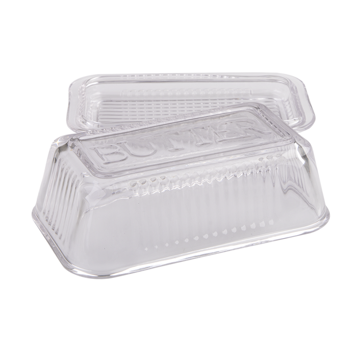 GLASS BUTTER DISH