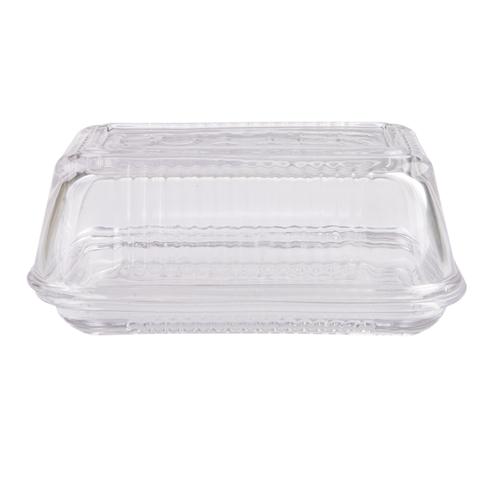 GLASS BUTTER DISH