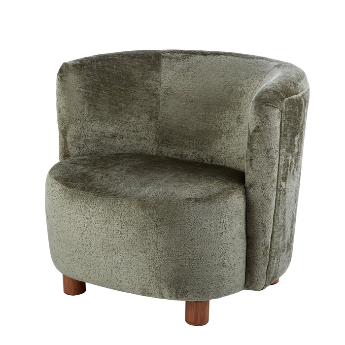 Amalfi Chenille Armchair Green