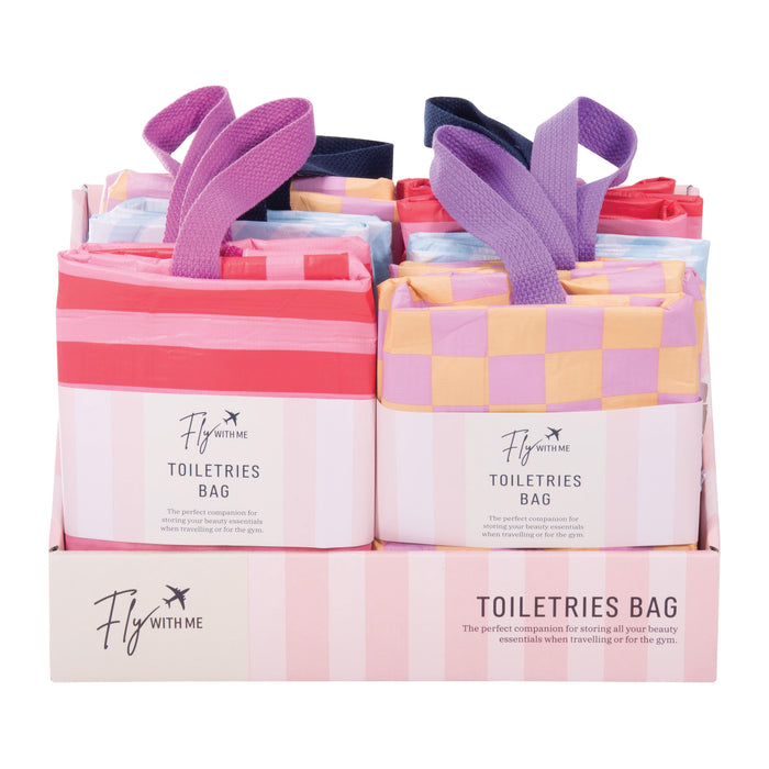 isGift Toiletries Bag - Fly With Me CDU 12pcs/3 Assorted